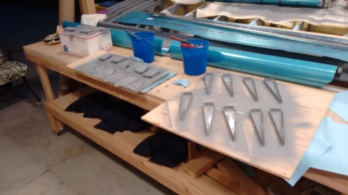 All Ribs and brackets done.