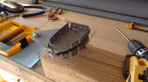 Part held in place for clecoing