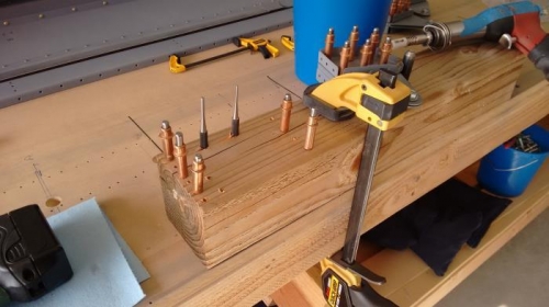 Extra holes to hold clecos - extra hand.