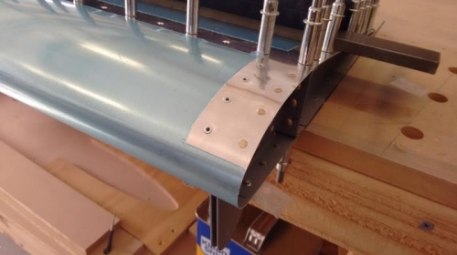 Pop rivets and squeezed rivets on end