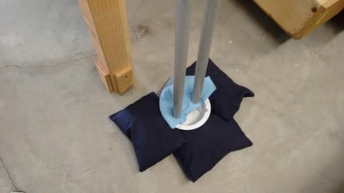 Large tubes draining