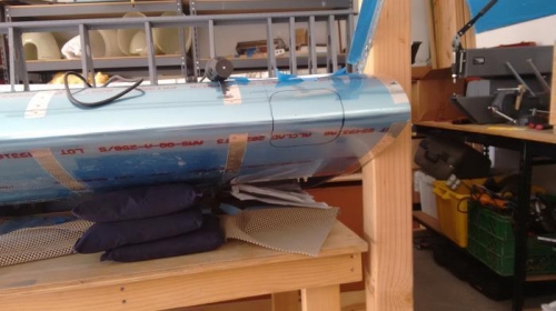 Wing marked and ready to cut