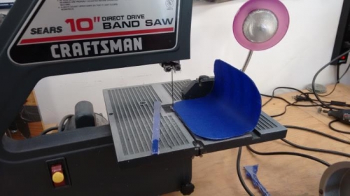 Taped outside to cut