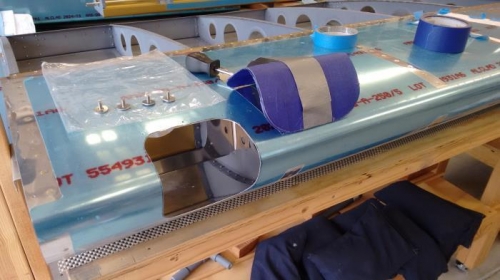 Added tape to inside and made strap