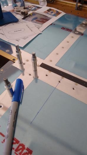 Centered on middle rivet