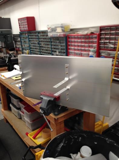 Drilling and mounting the angles