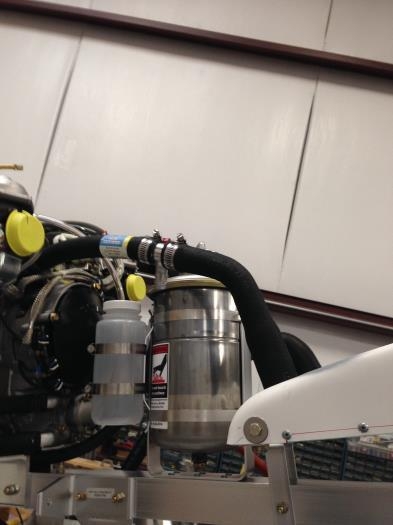 Heater Hose tie-in, Co-Pilot side