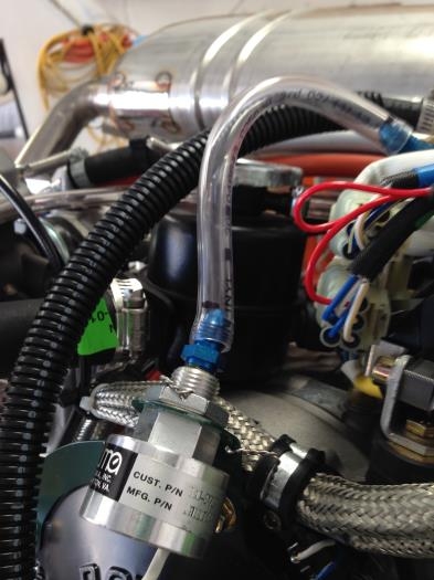 Clear hose is only temporary,, just a simple method to accurately measure the length of hose required