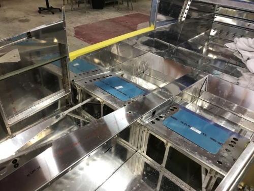 Fit and installed, ready for systems, brakes, fuel lines, etc.