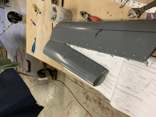 A little progress today.  Had a friend visit and inspect from Traverse City, MI