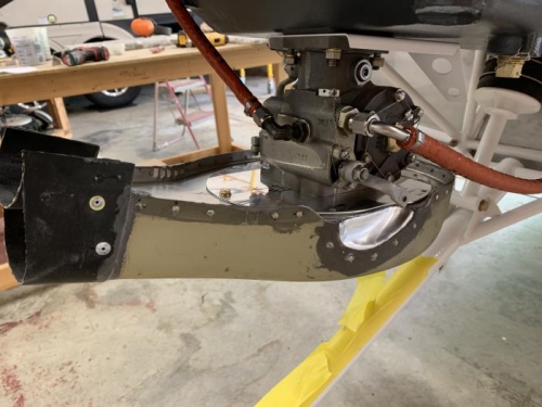 Cutout for mixture control lever