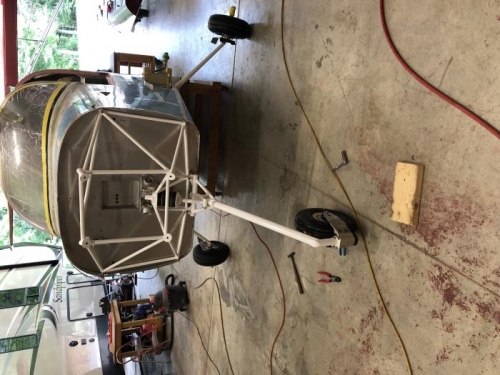 Sitting on it's own weight.