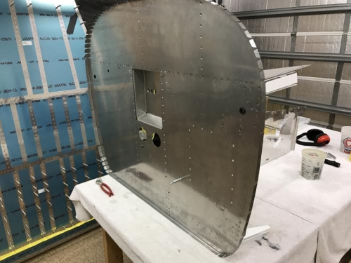 Got some riveting done on the firewall tonight