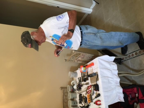 Inspection by Jimmy's father, Don