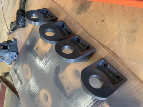 Engine mounting ears are ready for install