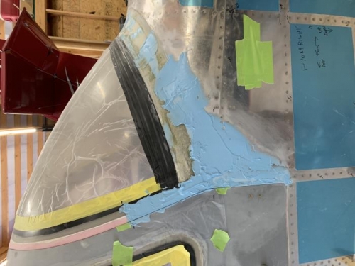 More sanding and fiberglass work