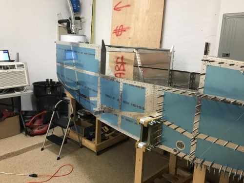 More progress riveting side