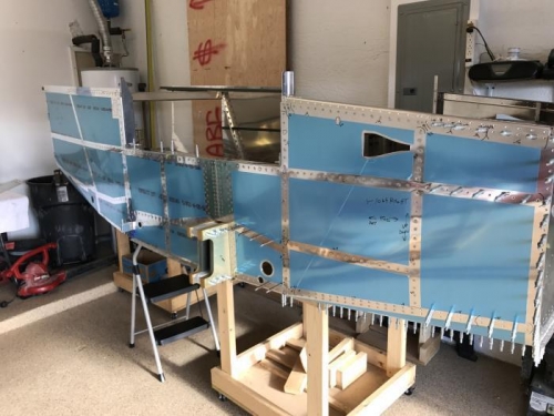 More riveting on the side skins