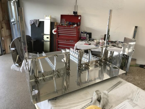 clecoed and ready to be drilled