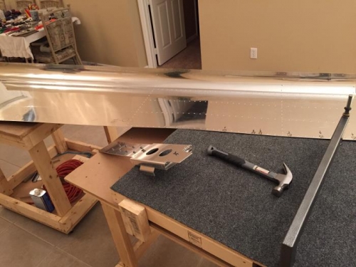 Deburring, dimpling, and finally assembly of tailcone parts