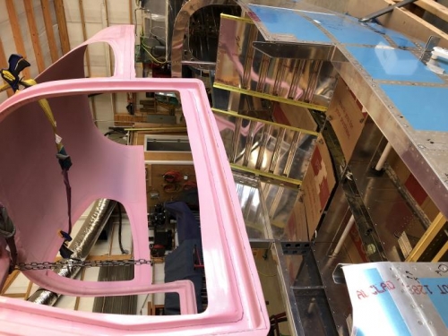 Rear seat backs installed started on sizing up the top