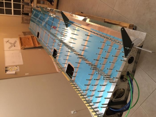 Fitting the L wing bottom skins