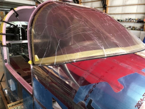 Windshield prepped and ready for gluing