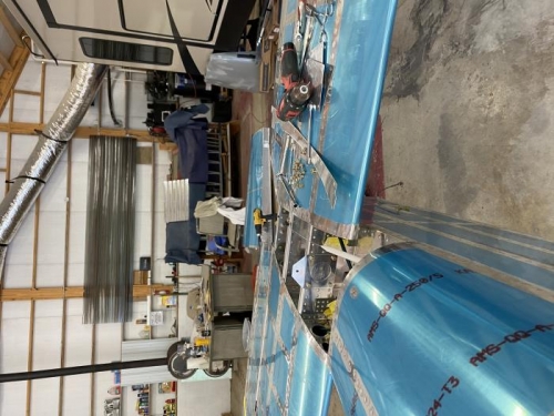 2 step forward 1 back...had to pull the verticals to install 2 nut plates... next picture