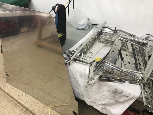 All deburred and mostly dimpled ready for riveting