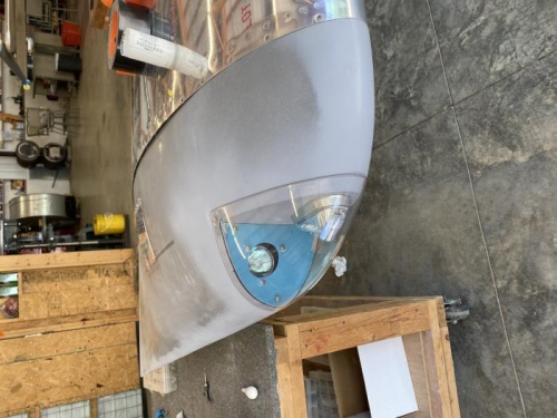 R wing tip light installed. Halogens will be converted to LED's