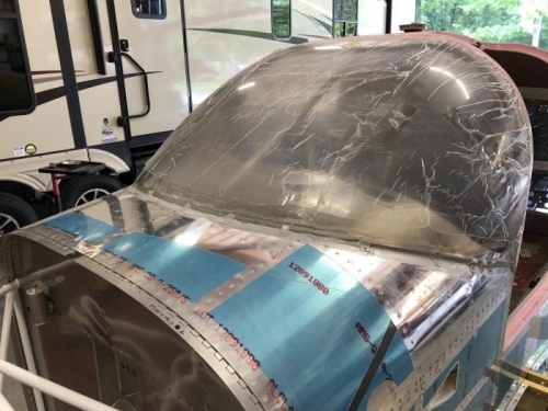 Lower edge secured with extra clips and epoxied with milled fiberglass