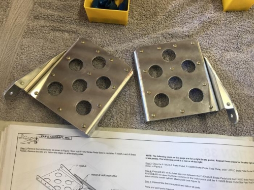 One set of rudder pedals