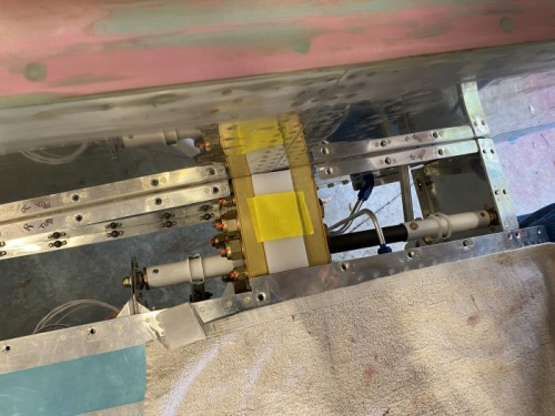 bolts torqued and controls/lines connnected