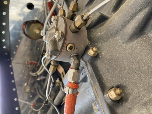 swapped out a blue cap to a plug in the fuel spider