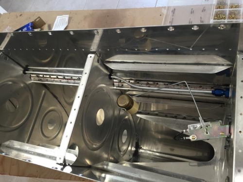 Installed L fuel vent and sender