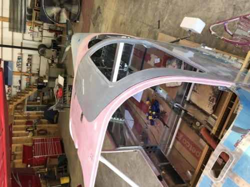 L door positioned and mounted.  Next door handle