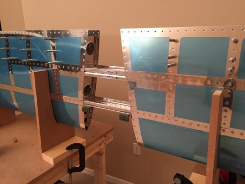 More riveting of Horiz stab