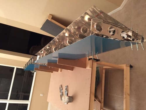 All parts ready to fit the horizontal stab in the cradles