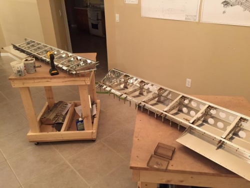 Began elevators...Jimmy had previously deburred most parts at his house