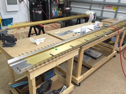 One spar almost complete starting other spar