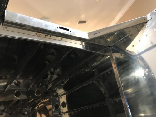 baggage area closeout panel riveted