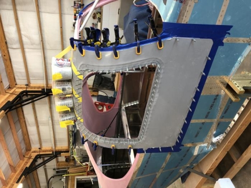 Bonded and attached while it dries