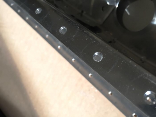 Countersink to account for the dimple per instructions