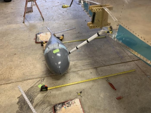 R wheel pant all aligned.  More fiberglass work