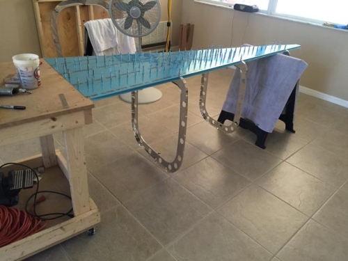 Aft fuselage coming together