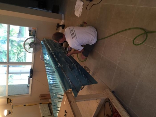 Jimmy drilling out aft fuselage