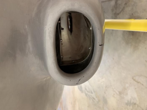 looking in the air intake