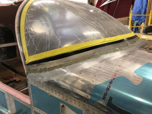 Began layering the windscreen