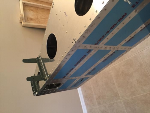 More riveting of aft tailcone