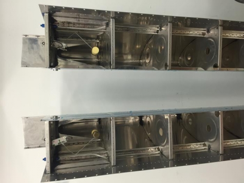 finished proseal on R fuel tank.  Both ready for a leak check